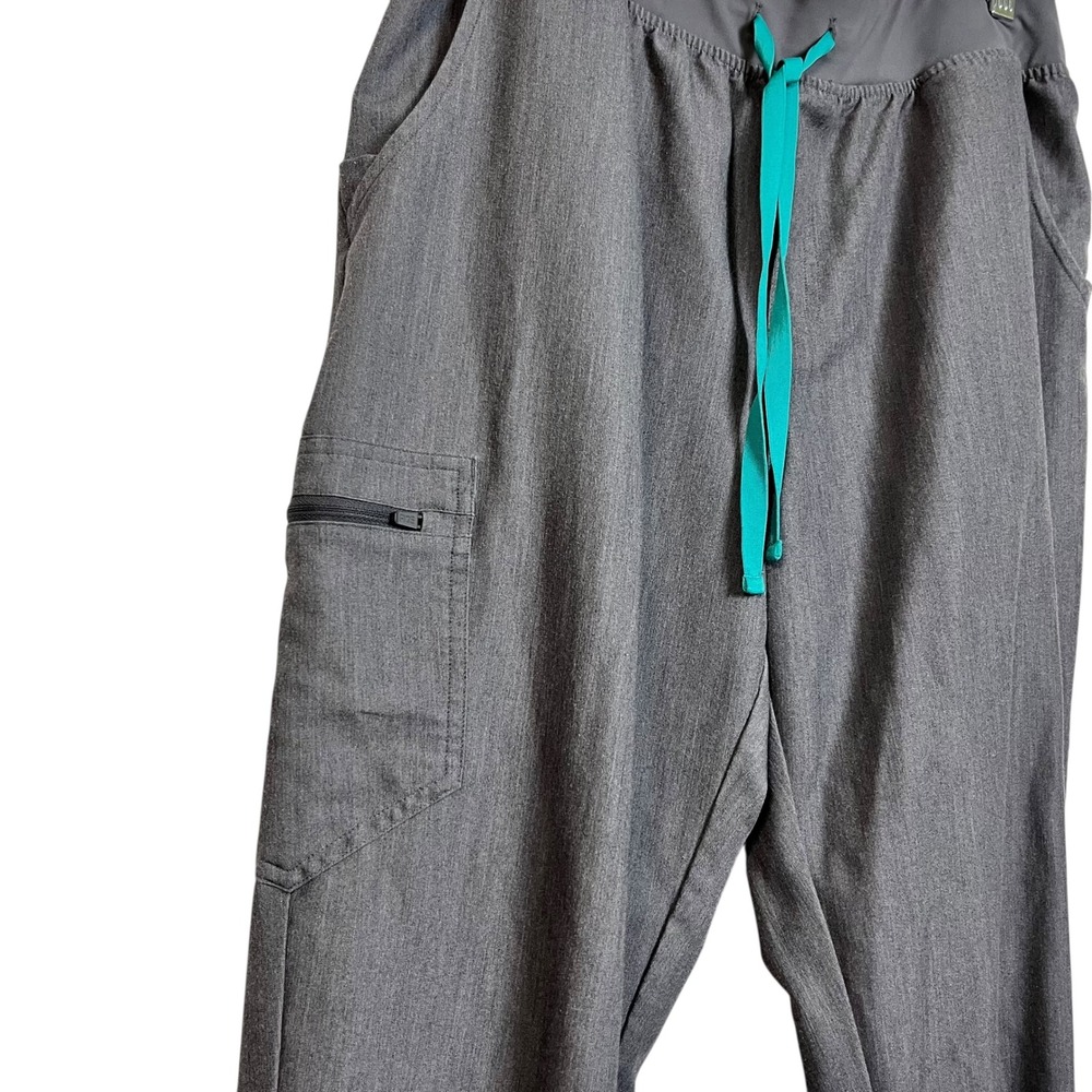 FIGS Grey Jogger Scrub Pants Technical Collection Activewear XLT - Picture 3 of 10